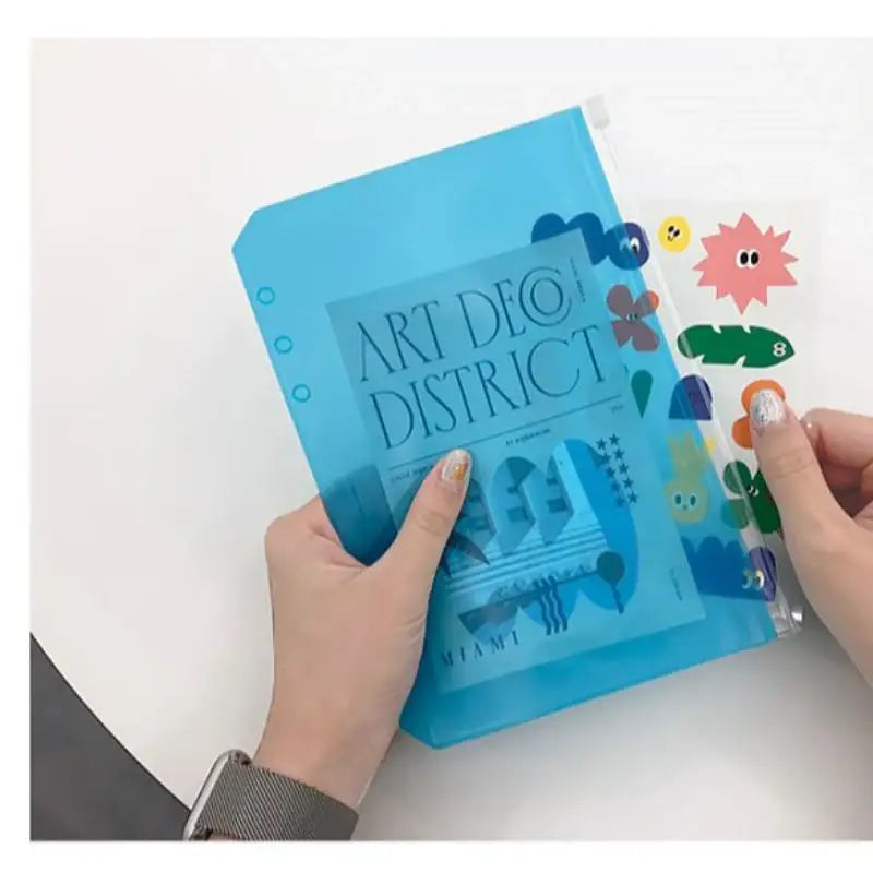 Second Mansion x 10x10 - 6-Hole Color Binder Storage Pocket - Second Mansion - Binder Pockets - Harumio Second Mansion x 10x10 - 6-Hole Color Binder Storage Pocket - Second Mansion - Binder Pockets - Harumio