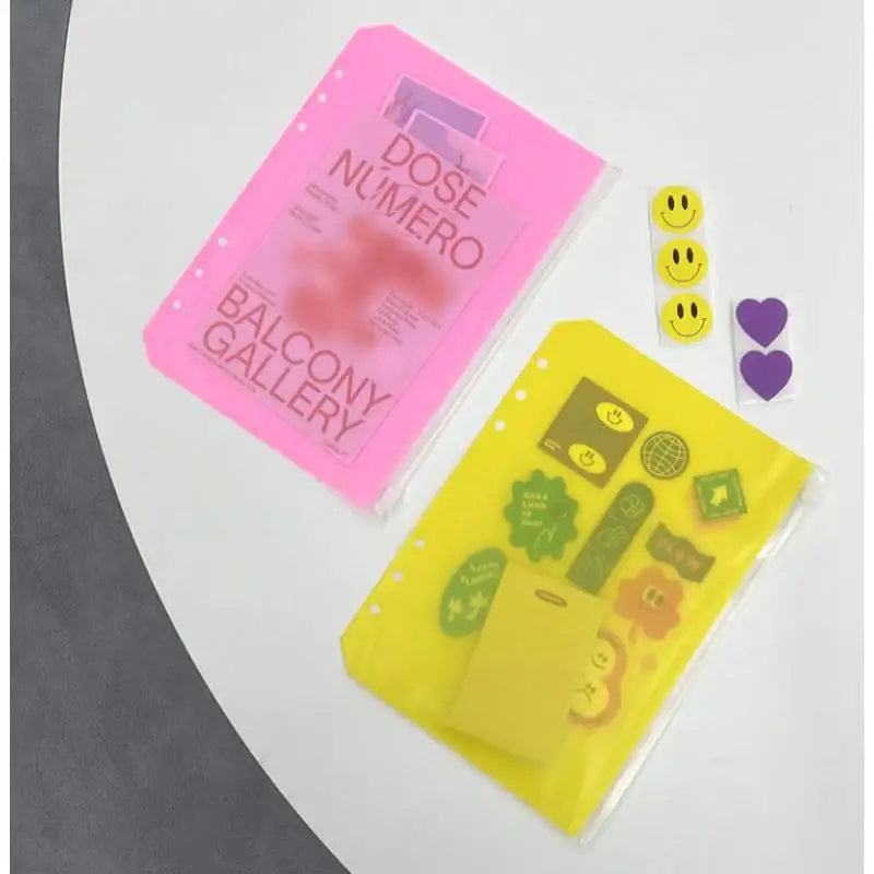 Second Mansion x 10x10 - 6-Hole Color Binder Storage Pocket - Second Mansion - Binder Pockets - Harumio Second Mansion x 10x10 - 6-Hole Color Binder Storage Pocket - Second Mansion - Binder Pockets - Harumio