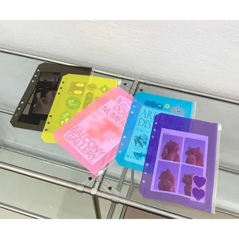 Second Mansion x 10x10 - 6-Hole Color Binder Storage Pocket - Second Mansion - Binder Pockets - Harumio Second Mansion x 10x10 - 6-Hole Color Binder Storage Pocket - Second Mansion - Binder Pockets - Harumio