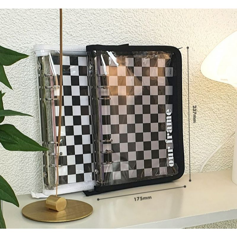 Second Mansion x 10x10 - A5 6 hole checkerboard grid notebook binder book