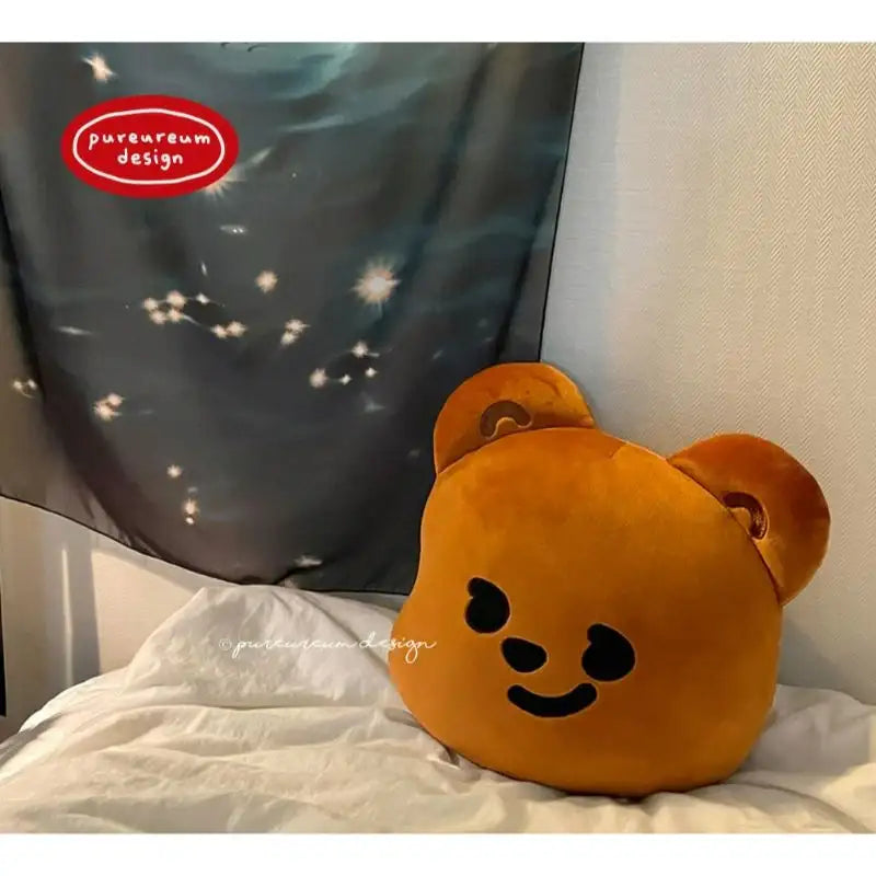 Pureureumdesign - Cupid Bear Face Cushion - Pureureumdesign - Cushion - Harumio