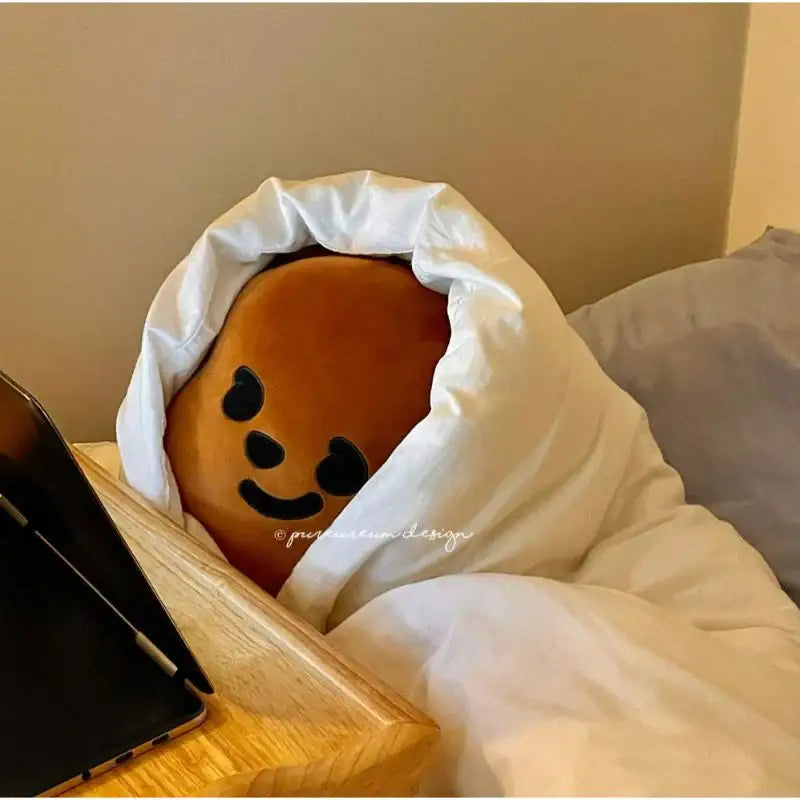 Pureureumdesign - Cupid Bear Face Cushion - Pureureumdesign - Cushion - Harumio