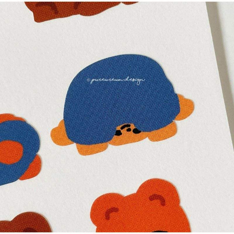 Pureureumdesign - Cupid Bear Overalls Sticker - Pureureumdesign - Sticker - Harumio Pureureumdesign - Cupid Bear Overalls Sticker - Pureureumdesign - Sticker - Harumio