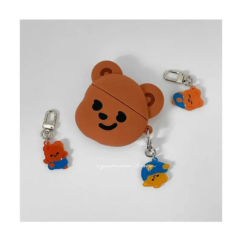 Pureureumdesign - Cupid bear overalls key ring - Pureureumdesign - Key ring - Harumio