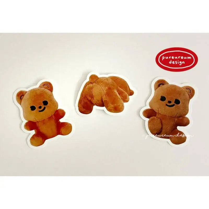 Pureureumdesign - Cupid Bear Doll Removable Piece Sticker - Pureureumdesign - Sticker - Harumio