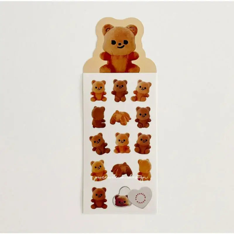 Pureureumdesign - Cupid Bear Doll Transparent Sticker - Pureureumdesign - Sticker - Harumio