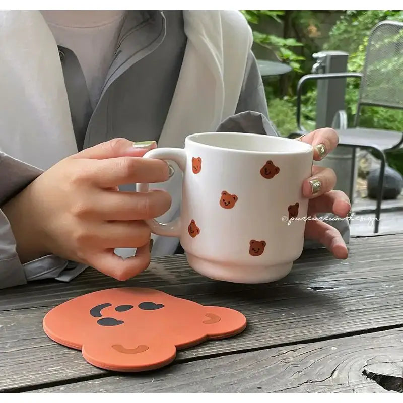 Pureureumdesign - Cupid Bear Pattern Mug - Pureureumdesign - Mug - Harumio Pureureumdesign - Cupid Bear Pattern Mug - Pureureumdesign - Mug - Harumio