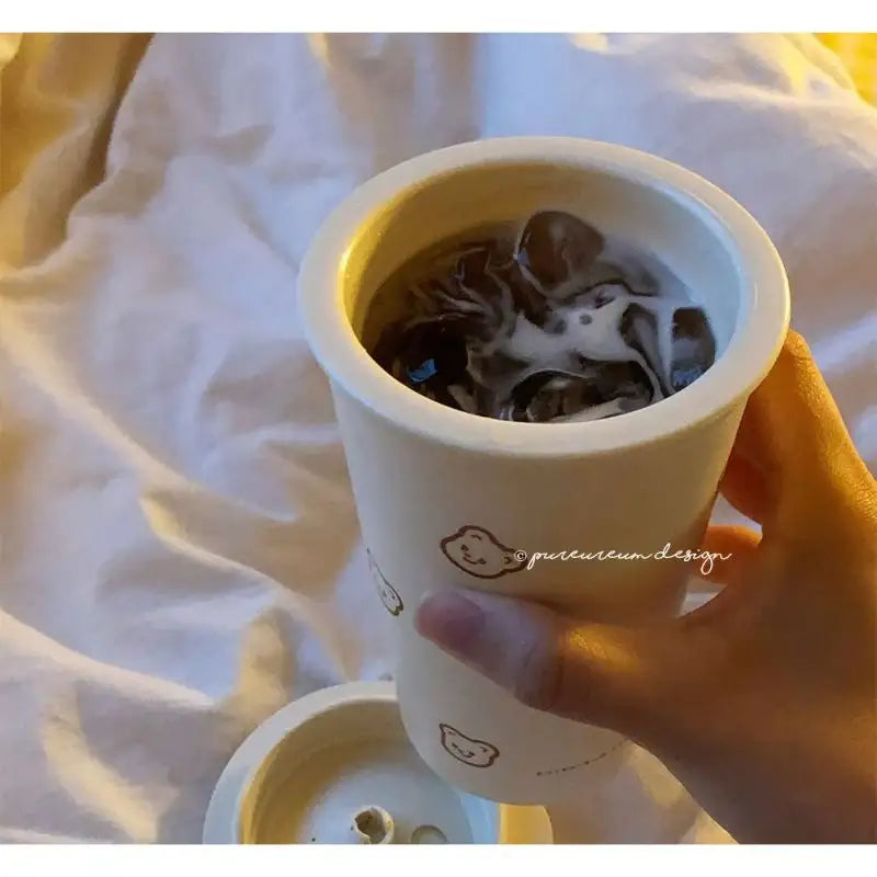 Pureureumdesign - Cupid Bear Pattern Tumbler - Pureureumdesign - Tumbler - Harumio
