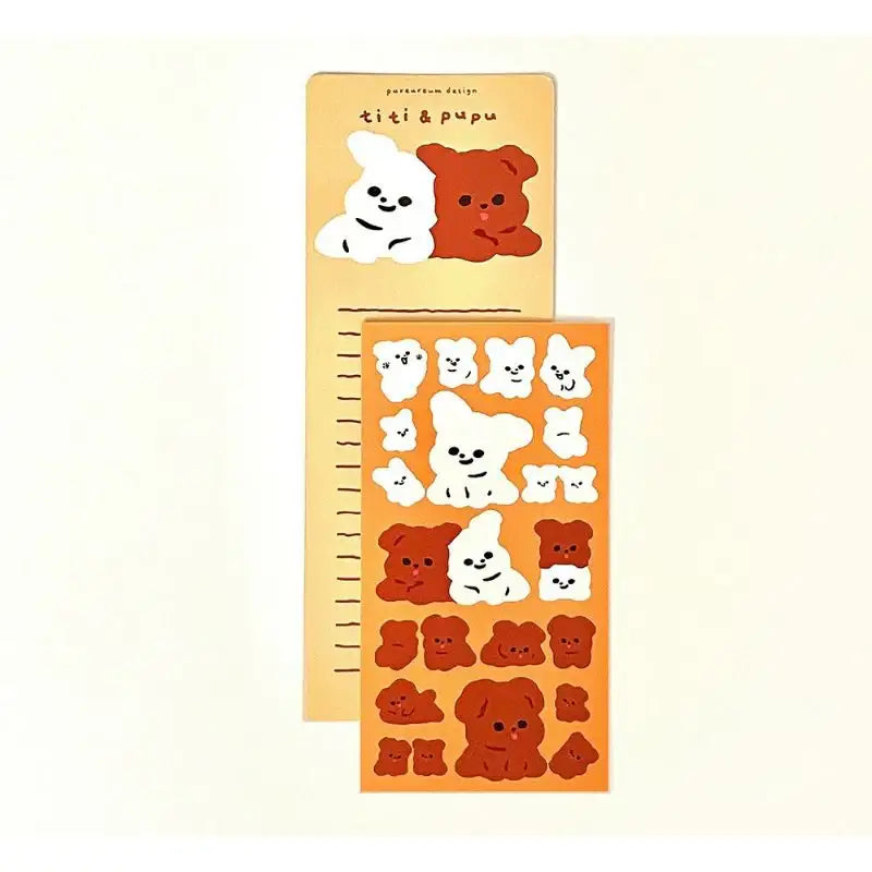 Pureureumdesign - Titi and Pupu Stickers - Pureureumdesign - Stickers - Harumio