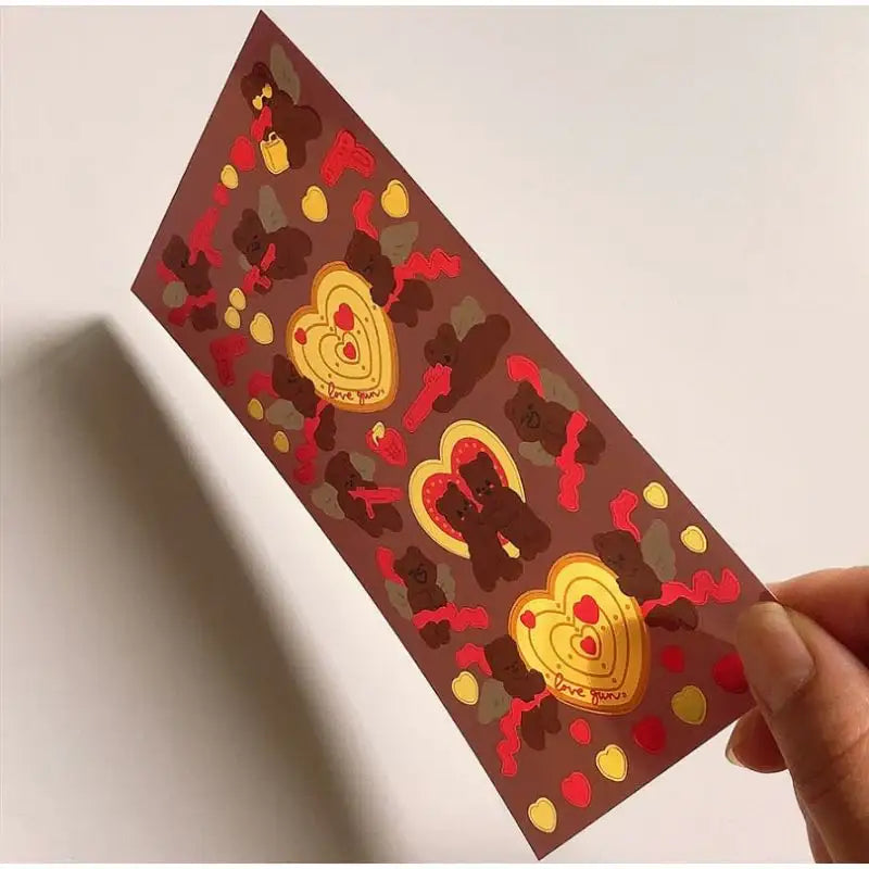 Pureureumdesign - Love Bullet Bread Bread Gold Mine Sticker - Pureureumdesign - Sticker - Harumio