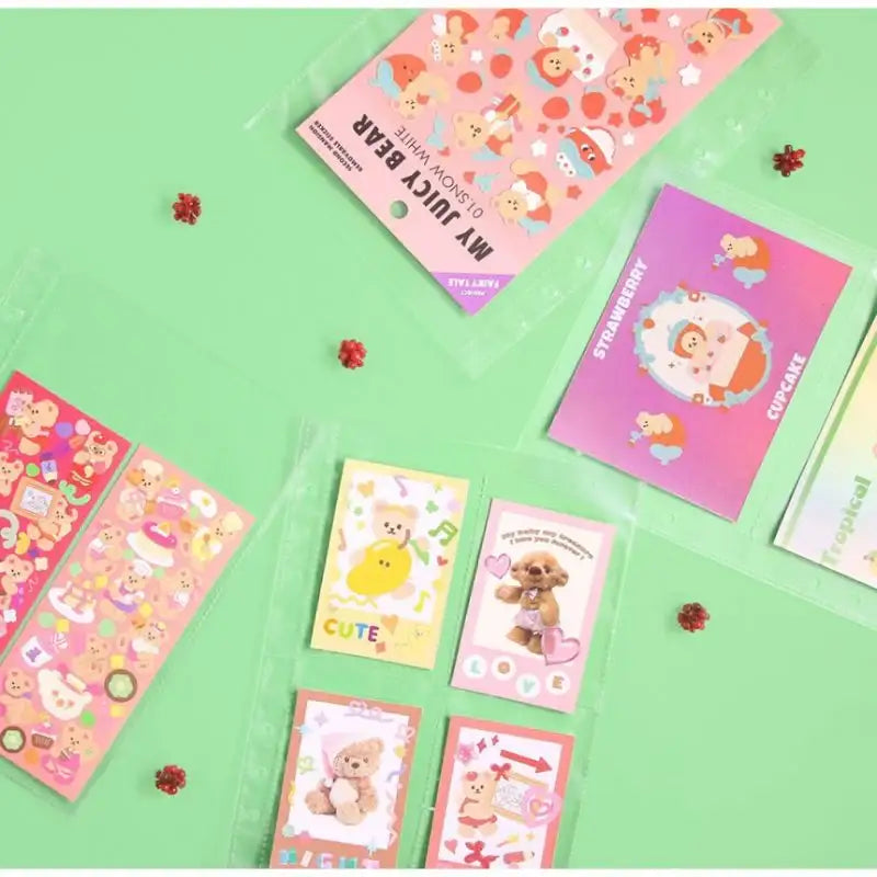 Second Mansion - A5 6-hole sticker book refill inlay double-sided - Second Mansion - Photo File Refill - Harumio