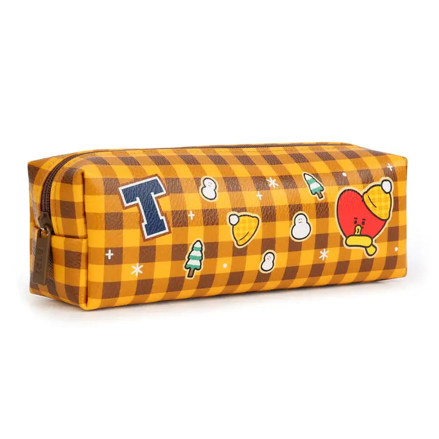 BT21 x Monopoly - Checkered C-Pocket Pencil Case - Monopoly - Accessories - Harumio