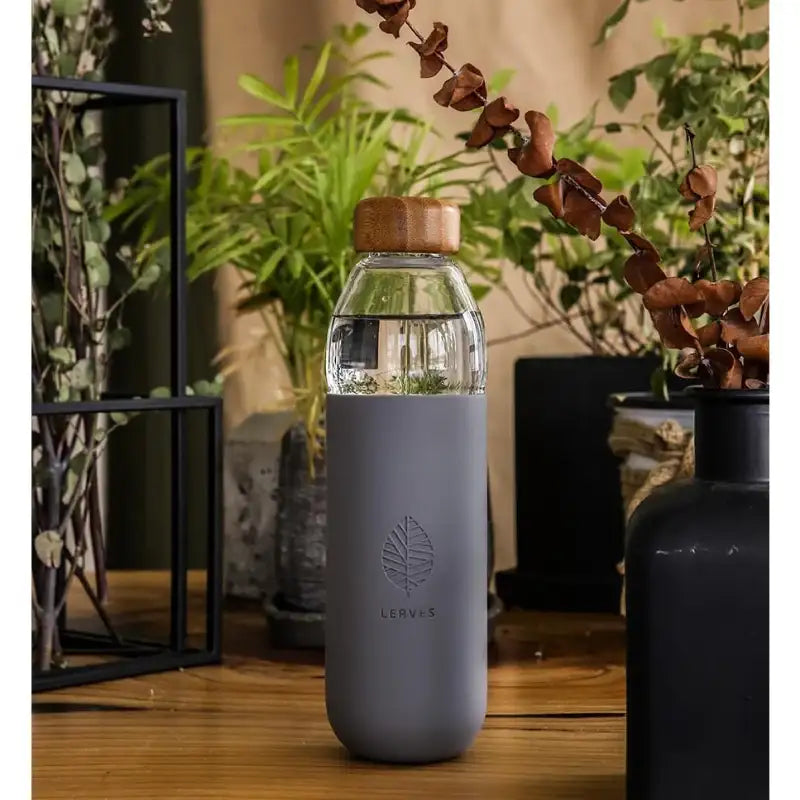 LEAVES- Bamboo Grip Tumbler - LEAVES - Kitchenware - Harumio LEAVES- Bamboo Grip Tumbler - LEAVES - Kitchenware - Harumio