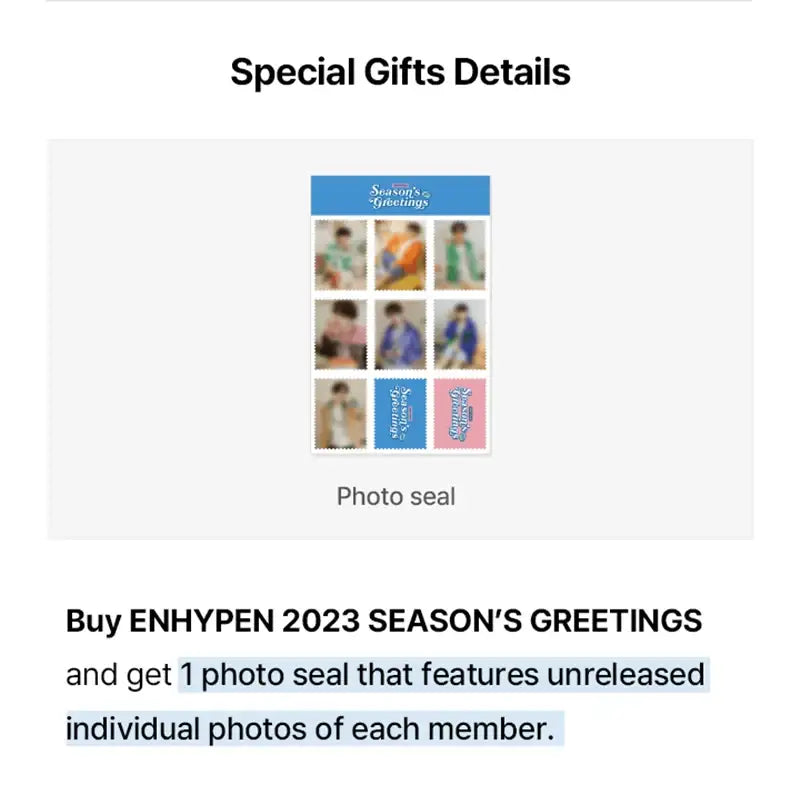 ENHYPEN - 2023 Season's Greetings - ENHYPEN - Season's Greetings - Harumio ENHYPEN - 2023 Season's Greetings - ENHYPEN - Season's Greetings - Harumio