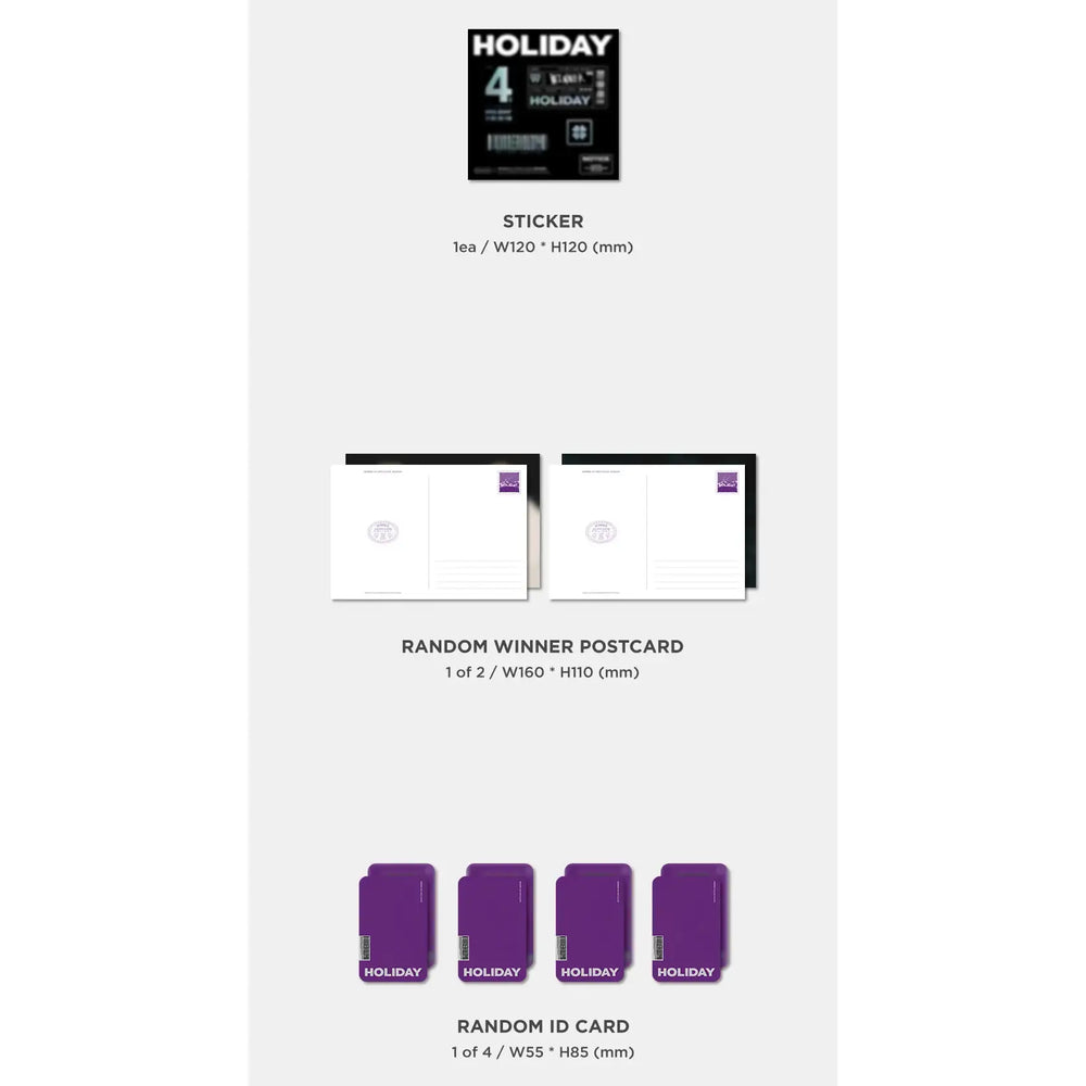 WINNER - HOLIDAY : Mini Album Vol. 4 - WINNER - Album - Harumio WINNER - HOLIDAY : Mini Album Vol. 4 - WINNER - Album - Harumio