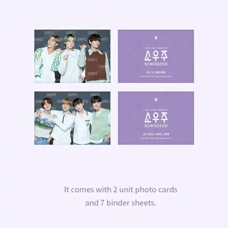 BTS - SOWOOZOO - Stand Photo Card Binder - BTS - Acrylic Stand - Harumio BTS - SOWOOZOO - Stand Photo Card Binder - BTS - Acrylic Stand - Harumio