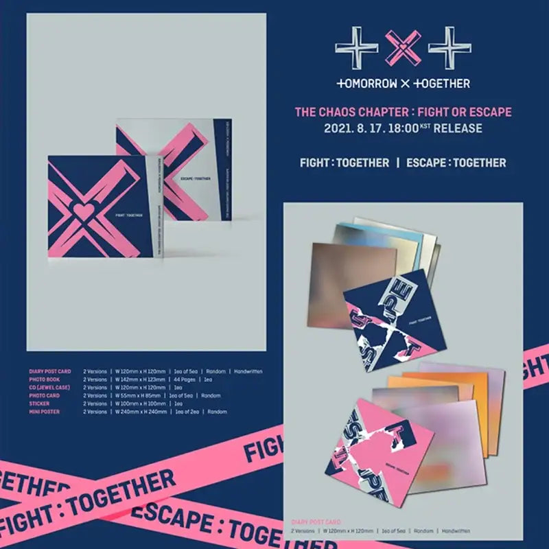 TXT - The Chaos Chapter: FIGHT OR ESCAPE (TOGETHER Ver.) - TXT - Albums - Harumio TXT - The Chaos Chapter: FIGHT OR ESCAPE (TOGETHER Ver.) - TXT - Albums - Harumio