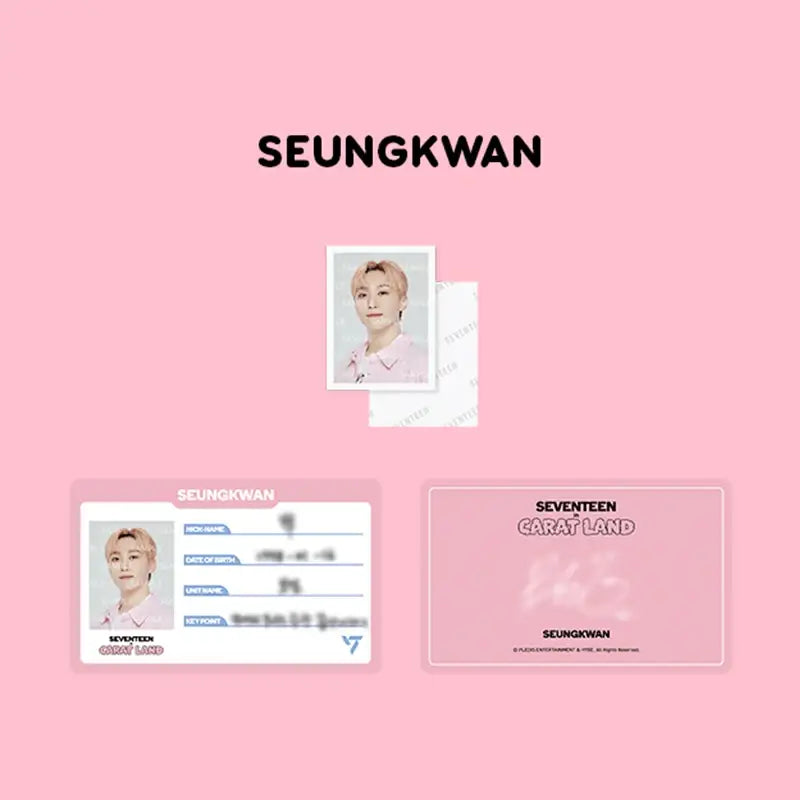 SEVENTEEN - 2023 CARAT LAND - ID Card Holder Set - SEVENTEEN - Card Holder - Harumio SEVENTEEN - 2023 CARAT LAND - ID Card Holder Set - SEVENTEEN - Card Holder - Harumio