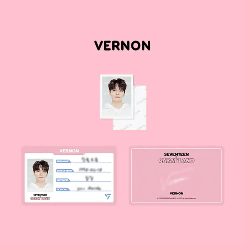 SEVENTEEN - 2023 CARAT LAND - ID Card Holder Set - SEVENTEEN - Card Holder - Harumio SEVENTEEN - 2023 CARAT LAND - ID Card Holder Set - SEVENTEEN - Card Holder - Harumio