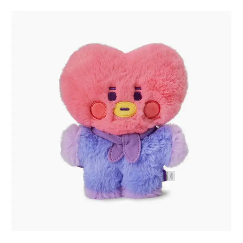 BT21 - Baby Flat Fur Standing Doll - Purple heart Edition - BT21 - Doll - Harumio BT21 - Baby Flat Fur Standing Doll - Purple heart Edition - BT21 - Doll - Harumio