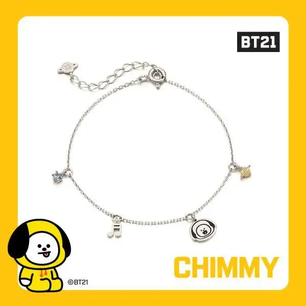 BT21 x OST - Chimmy Silver Bracelet - OST - Bracelets - Harumio