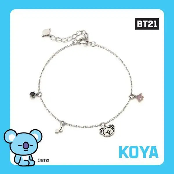 BT21 x OST - Koya Silver Bracelet - OST - Bracelets - Harumio