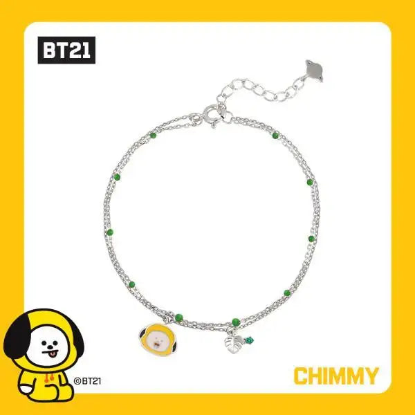 BT21 x OST - Silver Bracelet Ver. 2 - Chimmy - BT21 - Bracelets - Harumio