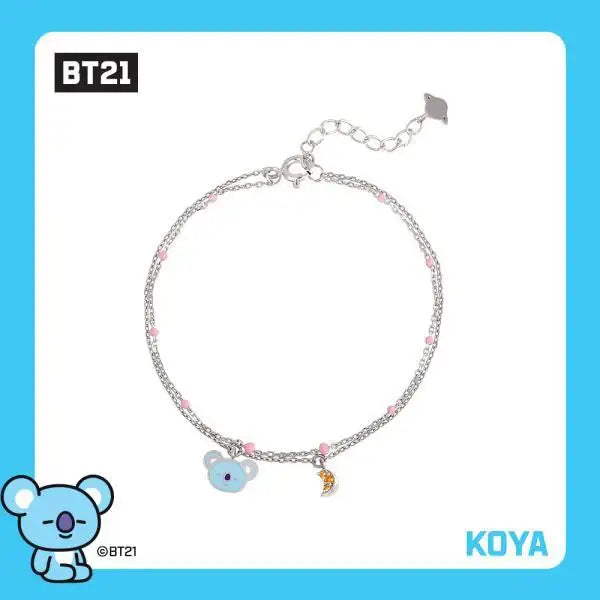 BT21 x OST - Silver Bracelet Ver. 2 - Koya - BT21 - Bracelets - Harumio