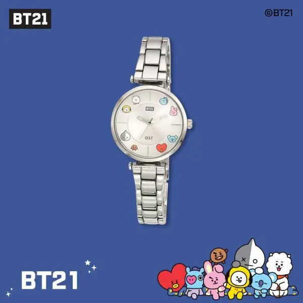 BT21 x OST - Silver Metal Watch - Group - BT21 - Watches - Harumio