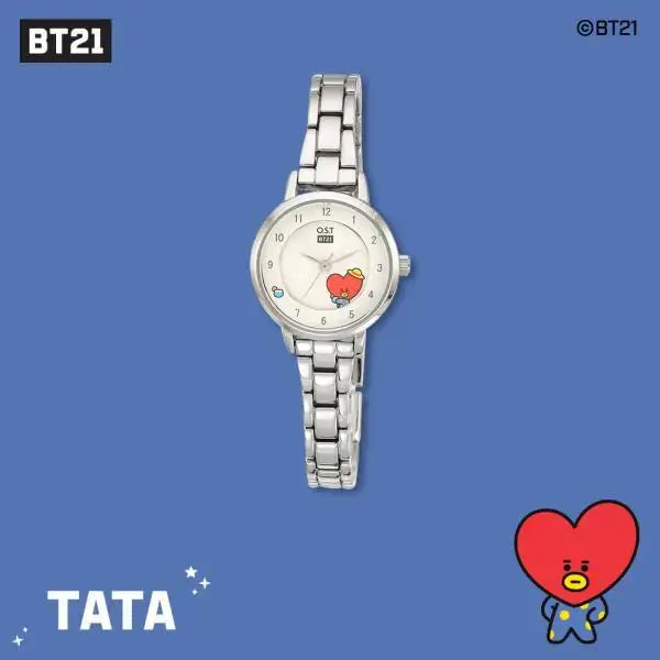 BT21 x OST - Silver Metal Watch - Tata - BT21 - Watches - Harumio
