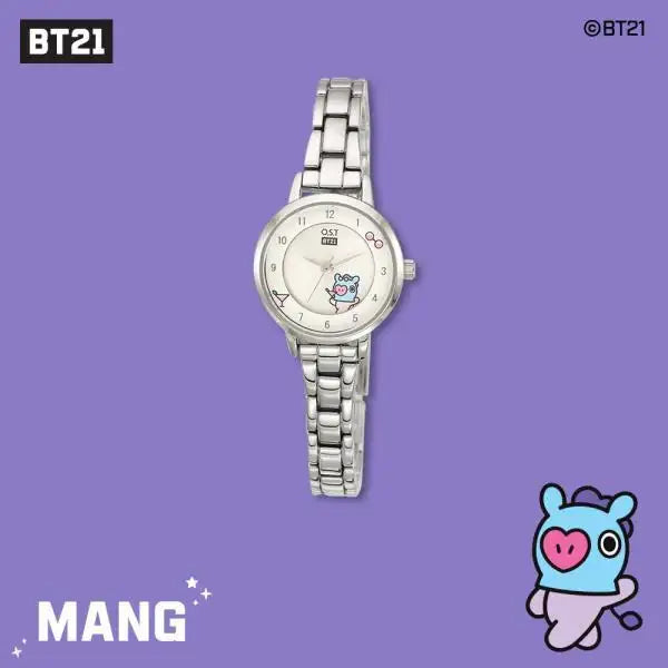 BT21 x OST - Silver Metal Watch - Mang - BT21 - Watches - Harumio