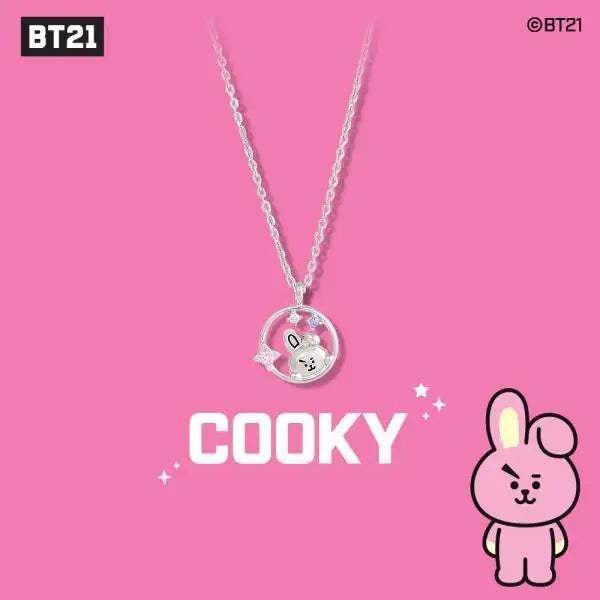 BT21 x OST - Silver Necklace Ver. 2 - Cooky - BT21 - Necklace - Harumio