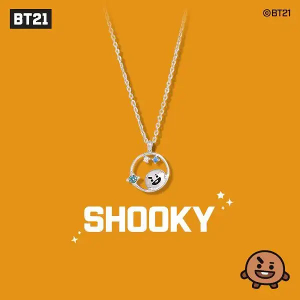 BT21 x OST - Silver Necklace Ver. 2 - Shooky - BT21 - Necklace - Harumio