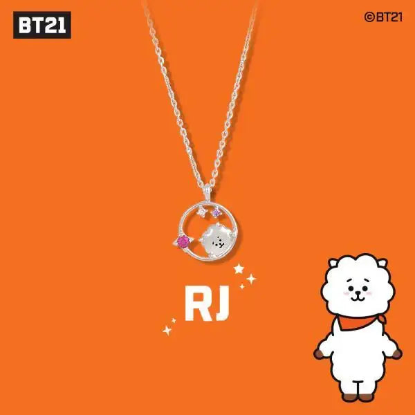 BT21 x OST - Silver Necklace Ver. 2 - RJ - BT21 - Necklace - Harumio