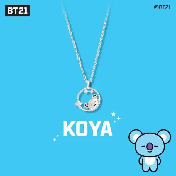 BT21 x OST - Silver Necklace Ver. 2 - Koya - BT21 - Necklace - Harumio