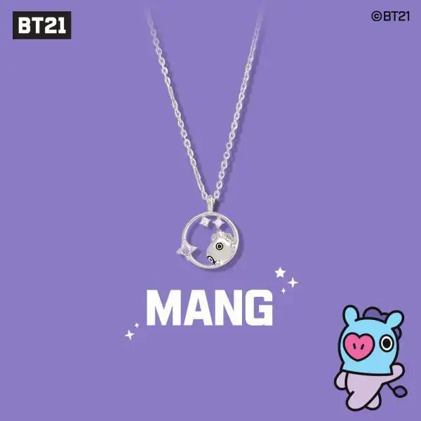 BT21 x OST - Silver Necklace Ver. 2 - Mang - BT21 - Necklace - Harumio
