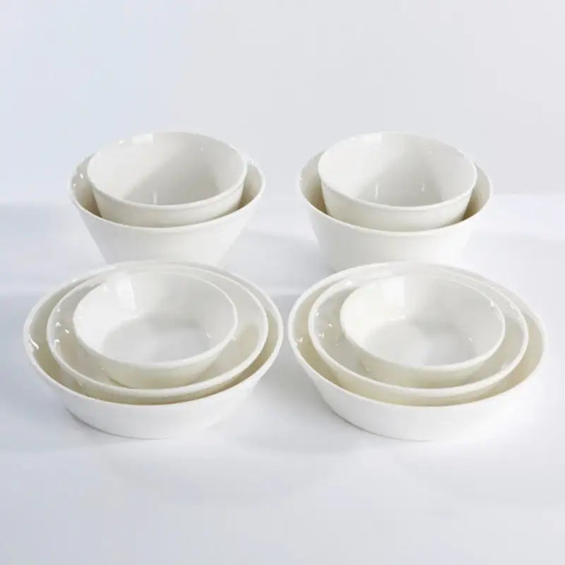 Korean Simple White Tableware Set - Modern House - Kitchenware - Harumio