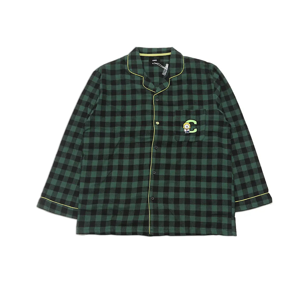 BT21 x Hunt Innerwear - Flannel Check Pajama Set - Chimmy - BT21 - Pajama - Harumio
