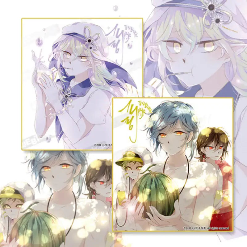 Heaven And Earth - Autographed Colored Paper - Webtoon Shop - Autographed Colored Paper - Harumio