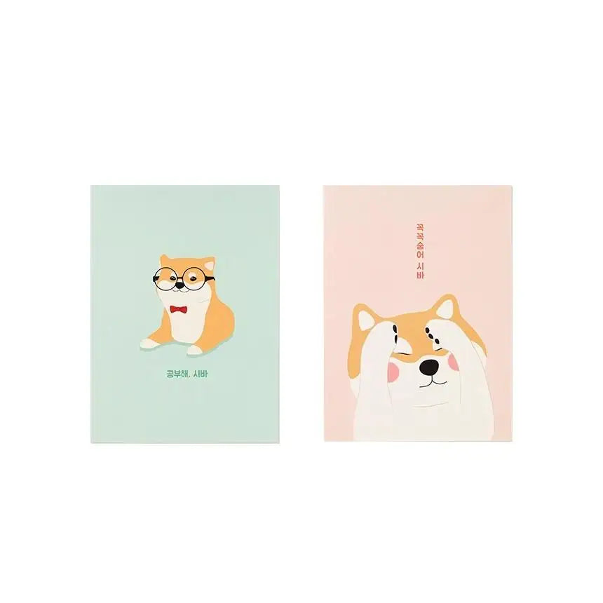 Shiro & Maro - Shiba Full Binding Wired Note - BONICREW - Stationery - Harumio
