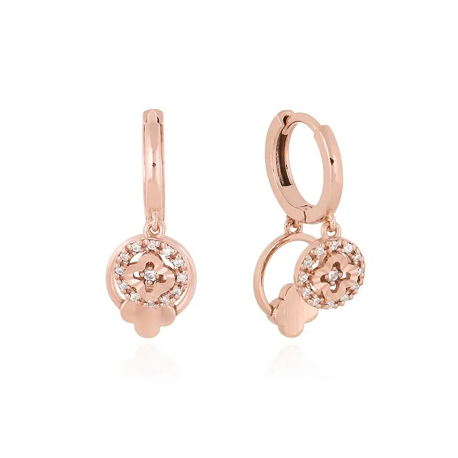 CLUE - Clover Cubic Silver Earring - CLUE - Jewelry - Harumio