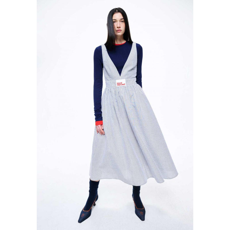 Mardi Mercredi - Maxi Dress V Neck Stripe