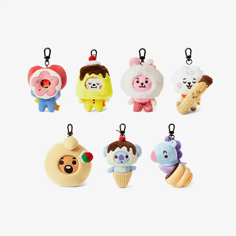 BT21 - 22 Sweet Things Plush Keyring - BT21 - Keyrings - Harumio