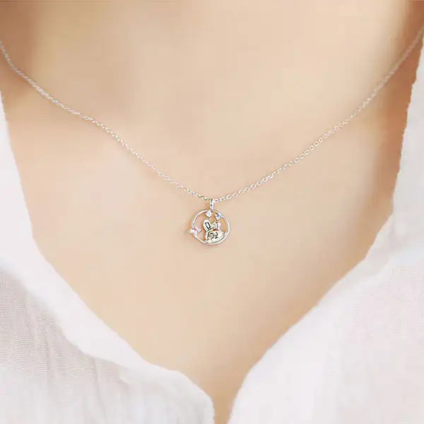 BT21 x OST - Silver Necklace Ver. 2 - Cooky - BT21 - Necklace - Harumio