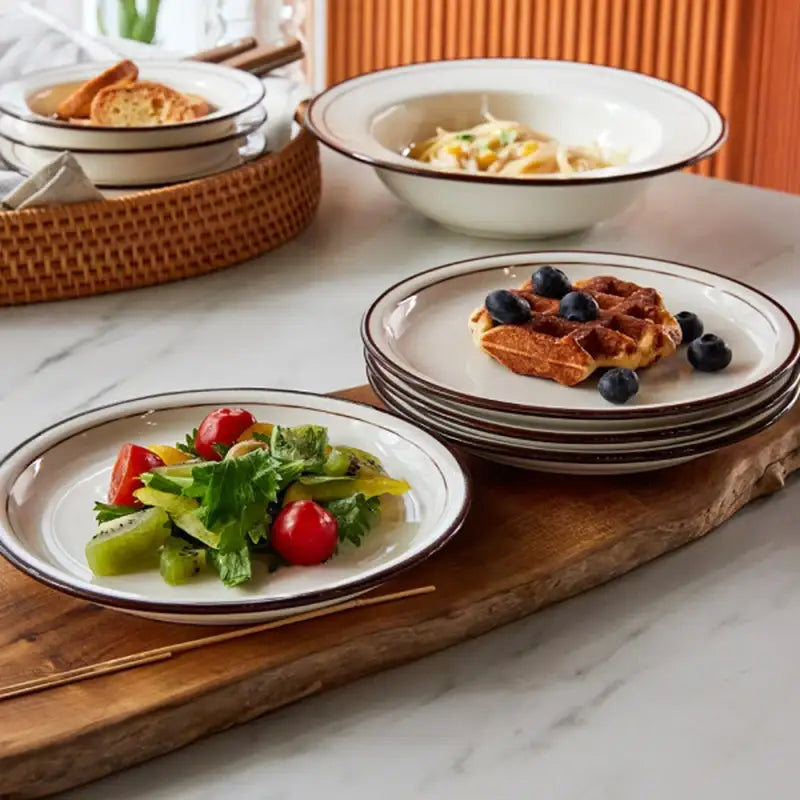 Korean L ON Keno Plate D19 Set 4P - Modern House - Kitchenware - Harumio