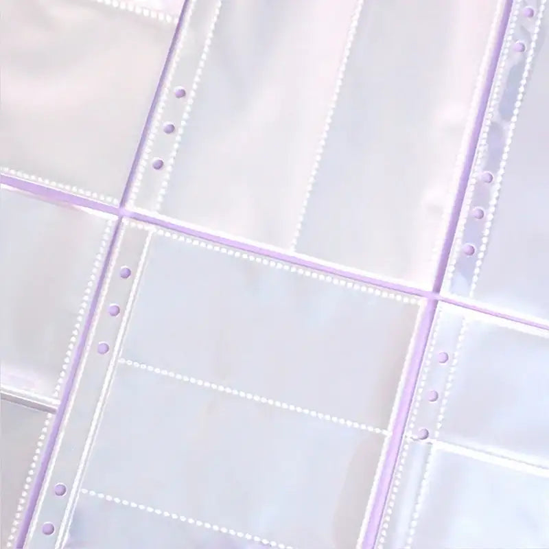 Yudaeng - A5 - 6 Hole Diary Clear File Storage Inlay - Yudaengdotcom - Binder Pockets - Harumio