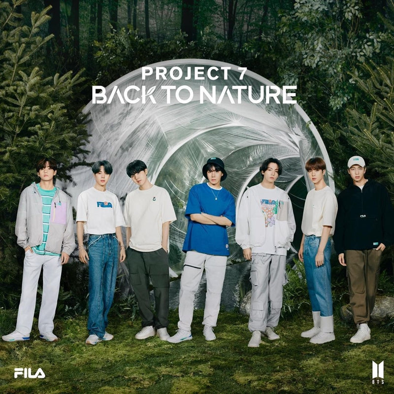 FILA x BTS - Project 7 - Back to Nature Black Anorak Jacket
