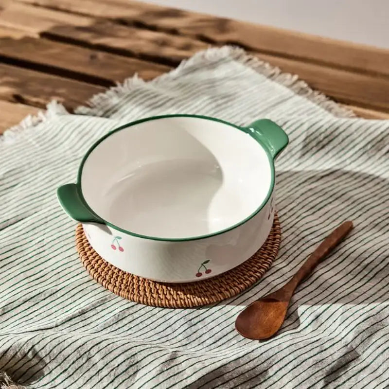 Korean Picnic Day - Double Handle Gratin Bowl - Modern House - Kitchenware - Harumio