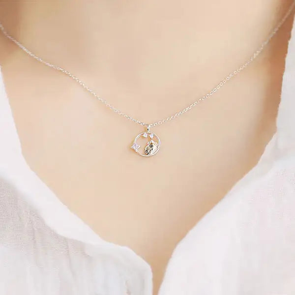 BT21 x OST - Silver Necklace Ver. 2 - Mang - BT21 - Necklace - Harumio