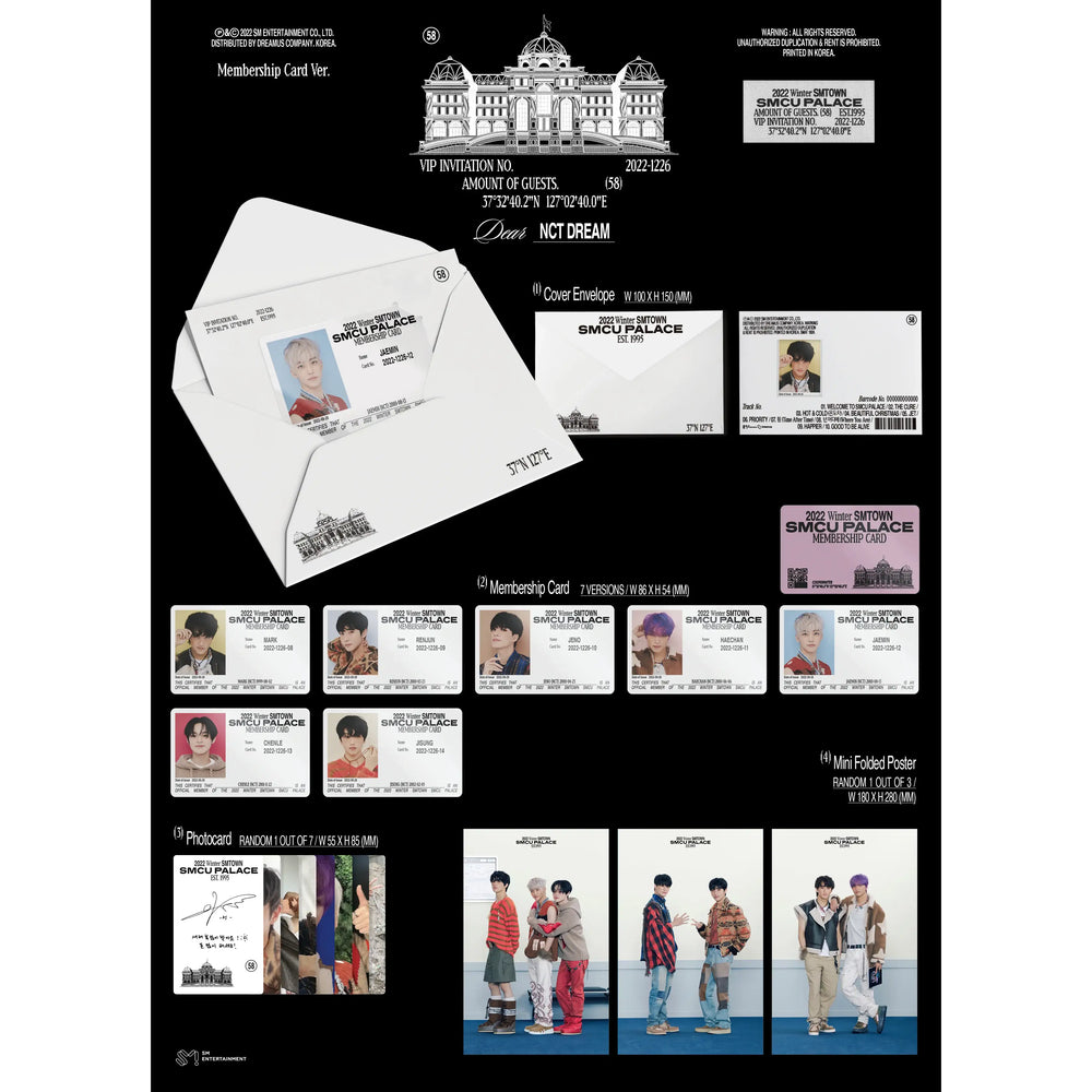 NCT Dream - 2022 Winter SMTOWN : SMCU PALACE (GUEST. NCT Dream) Membership Card Version - NCT Dream - Album - Harumio